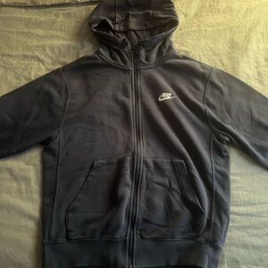 navy blue nike sweater.